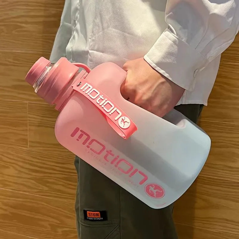 Garrafa de Água Portátil Fitness Esportes ao Ar Livre 2.2L
